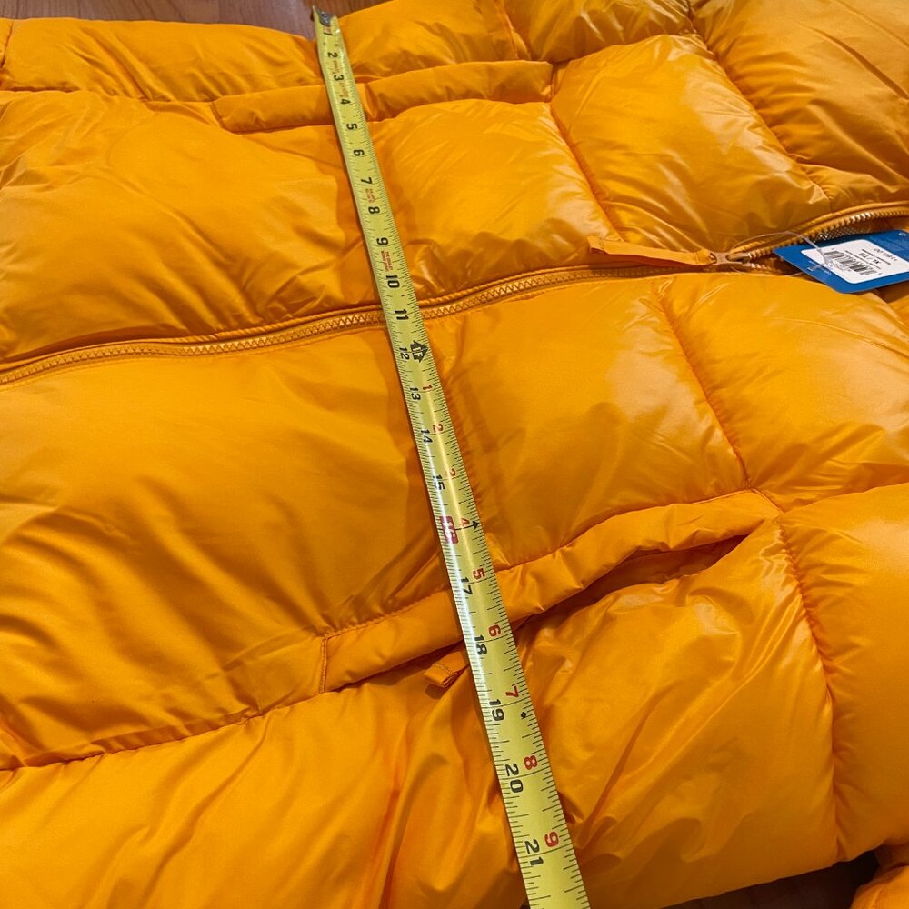 Firm! BNWT Columbia Pike Lake Omni Hooded Puffer Coat Jacket. Yellow Women's XL - Picture 12 of 14